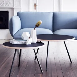 Woud Soround coffee table, 60 cm, charcoal black nano laminate