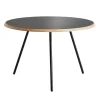 Woud Soround coffee table, 75 cm, charcoal black nano laminate