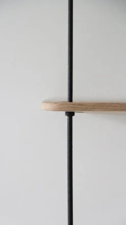 Woud Stedge add-on shelf 60 cm, white pigmented lacquered oak