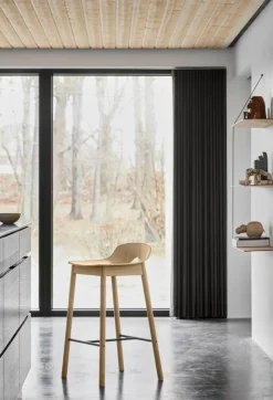 Woud Stedge add-on shelf 80 cm, white pigmented lacquered oak