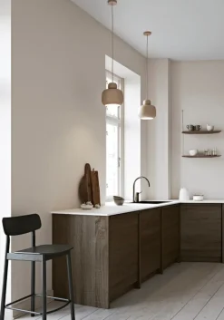 Woud Stone pendant, large, beige