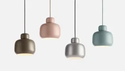 Woud Stone pendant, small, satin