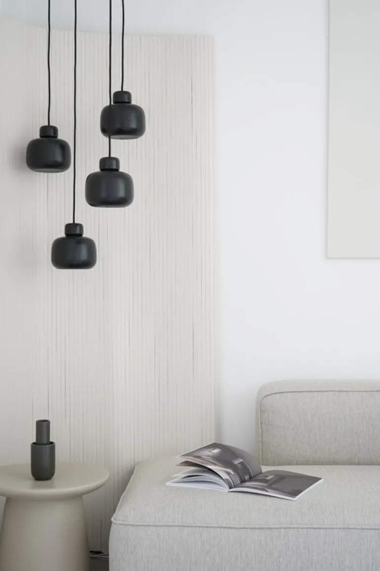 Woud Stone pendant, small, satin