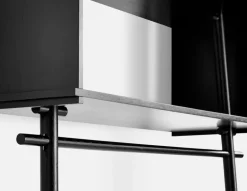 Woud Töjbox coat rack, large, black