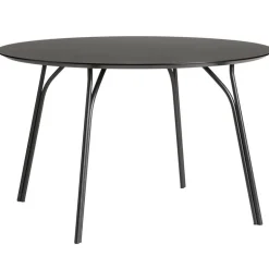 Woud Tree dining table, round 120 cm, black