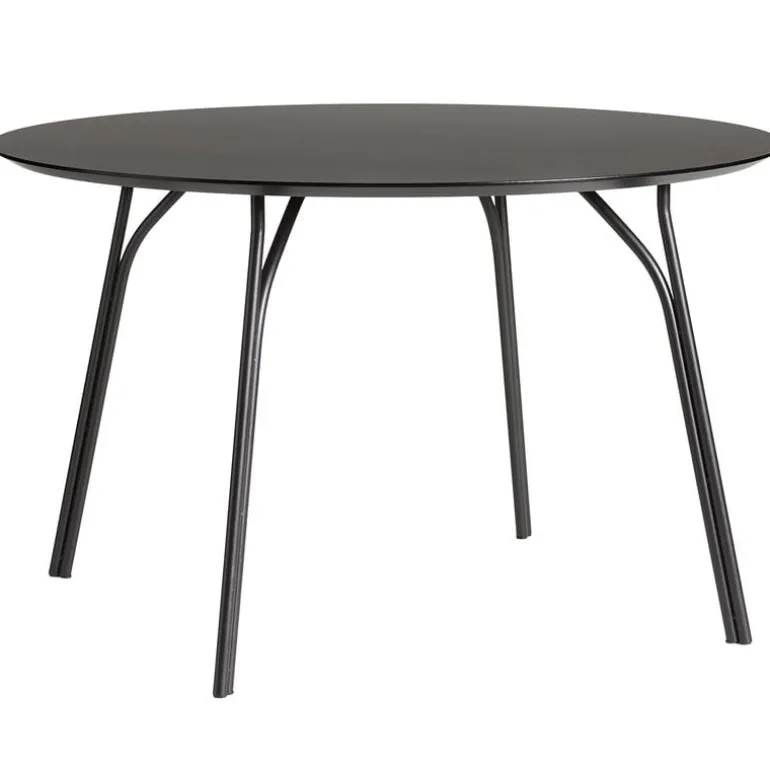 Woud Tree dining table, round 120 cm, black