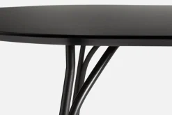 Woud Tree dining table, round 120 cm, black