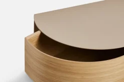 Woud Wallie wall drawer, oak - grey beige