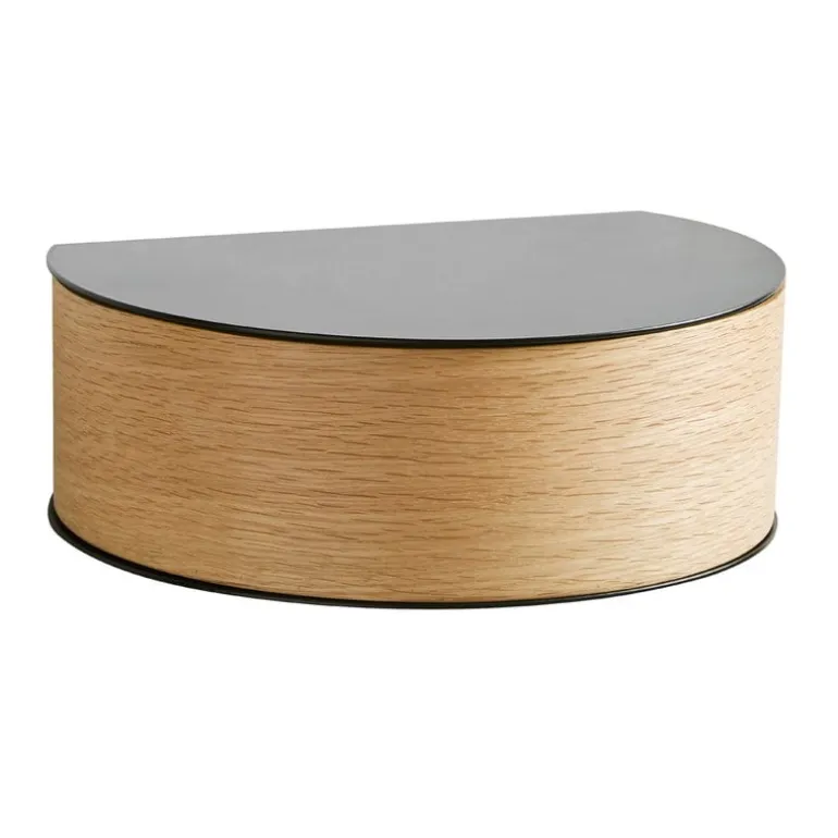 Woud Wallie wall drawer, oak - black