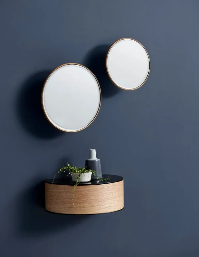 Woud Wallie wall drawer, oak - black