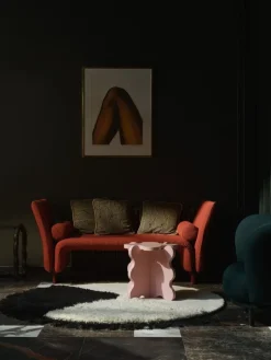 Woven Works Arc rug, black and white