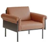 Yrjö Kukkapuro Ateljee lounge chair, black - cognac leather