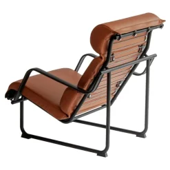 Yrjö Kukkapuro Remmi lounge chair, black - cognac leather