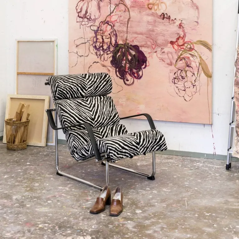 Yrjö Kukkapuro Remmi lounge chair, chrome - Artek Zebra