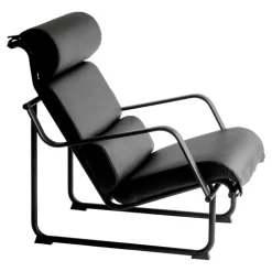 Yrjö Kukkapuro Remmi lounge chair, black - black leather